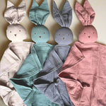 Tutyi & Sisu organic cotton baby & toddler bunny comforter, lovey, security blanket