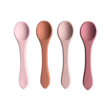 Cat Silicone Suction Dinnerware Set 4 piece Dusty Rose