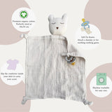 Organic Muslin Sleeping Wombat Baby & Toddler Comforter Eucalyptus