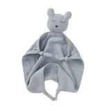 Organic Bear Baby Comforter Dusty Blue