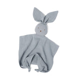 Organic Bunny Baby Comforter Dusty Blue