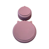 Cat Silicone Suction Dinnerware Set 4 piece Dusty Rose