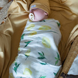 Organic Cotton Muslin Swaddle Lemonade