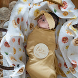 Organic Cotton Muslin Swaddle Autumn Flora