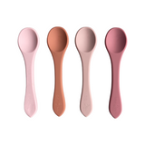 Silicone Spoons Set of 4 Rose Mix