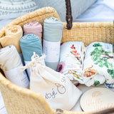 Organic Cotton Muslin Swaddle Autumn Flora