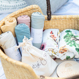 Organic Cotton Muslin Swaddle Lemonade