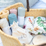 Organic Cotton Muslin Swaddle Cockatoo