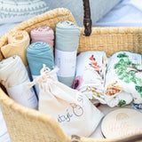 Organic Cotton Muslin Swaddle Secret Garden