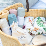 Organic Cotton Muslin Swaddle Bison
