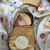 Organic Cotton Muslin Swaddle Autumn Flora