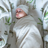 Organic Cotton Muslin Swaddle In The Jungle