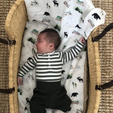 Organic Cotton Muslin Swaddle Alaska
