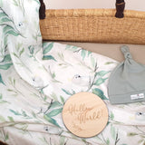 Organic Cotton Muslin Swaddle Cockatoo