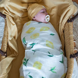 Organic Cotton Muslin Swaddle Lemonade